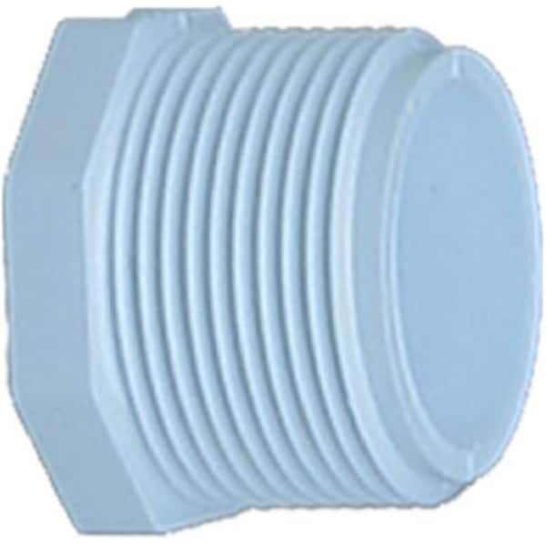 Genova 31805 0.5 in. Male Pipe Thread Plug White, 10PK 544205 - main